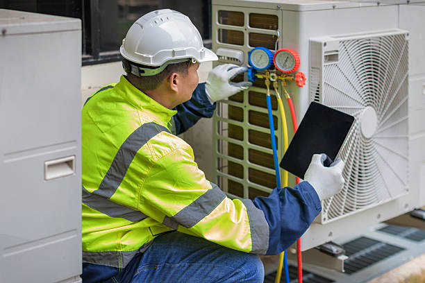 Professional Ductwork Repair technician working in Leeds, NY
